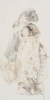 Chinese Watercolor Painting by Xiaofei Yue